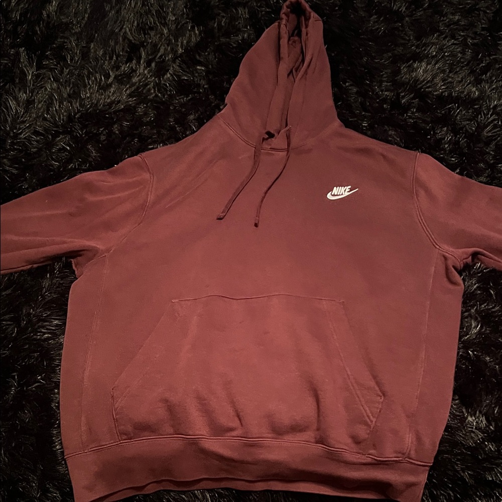 Nike Men's Burgundy Hoodie